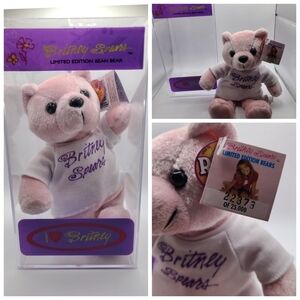 RARE Britney spears collectable beanie bear. 22373 out of 25000